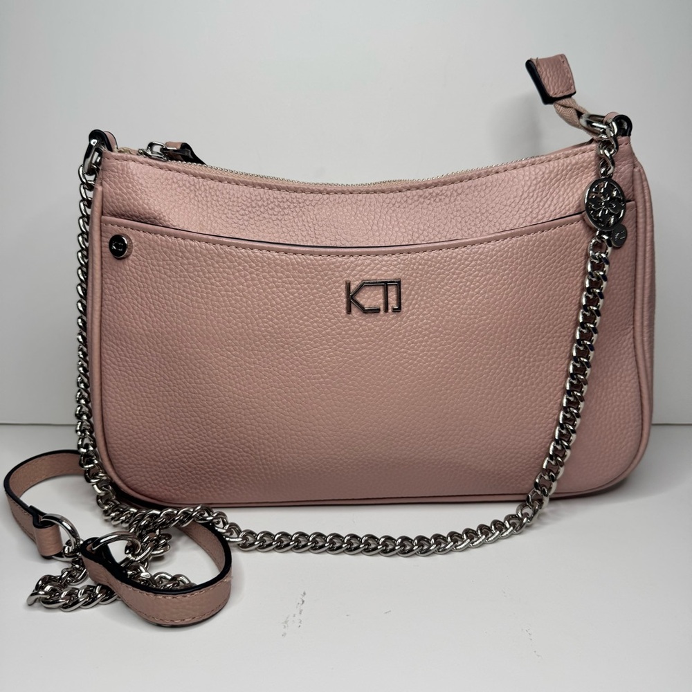 KTD Kenzo Takada Crossbody  Pouch Bag - Nude Elegant Pebble Leather